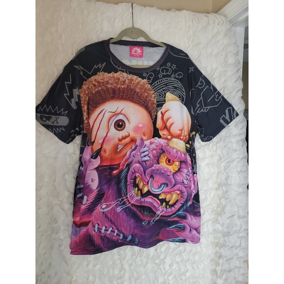Rare!! Mishka Garbage Pail Kids VS Madballs  GPK XXL Shirt EUC - Picture 1 of 4